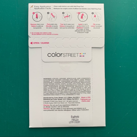 EUPHORIA Glitter Hostess Set Color Street Nail Strips NEW - Picture 4 of 4